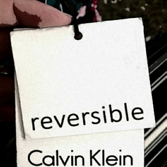 Calvin Klein Floral Reversible Tote Bag - Picture 12 of 13